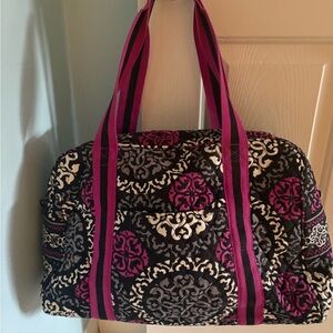Vera Bradley Black and Purple Travel Bag